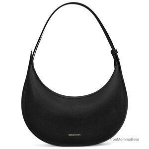 Vegan Leather Crescent Shoulder Bag Crossbody Clutch Hobo Adjustable Strap